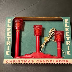 Vintage Christmas candelabra American Christmas Lighting Associates